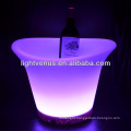 rechargeable PE LED ice bucket with remote control